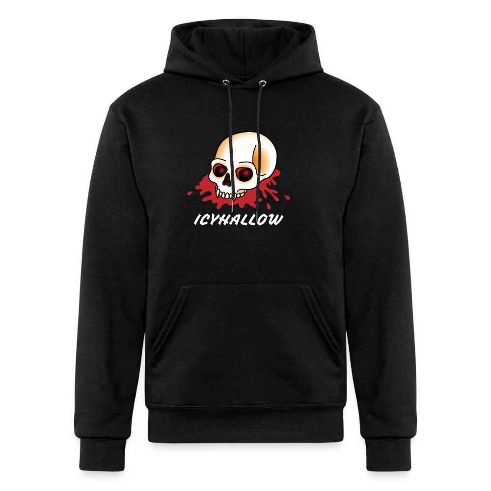 *NEW* ICYHALLOW SKULL+FANGS HOODIE BLACK - black