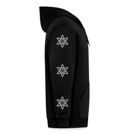 ICY SLEEVES ZIP UP HOODIE - black