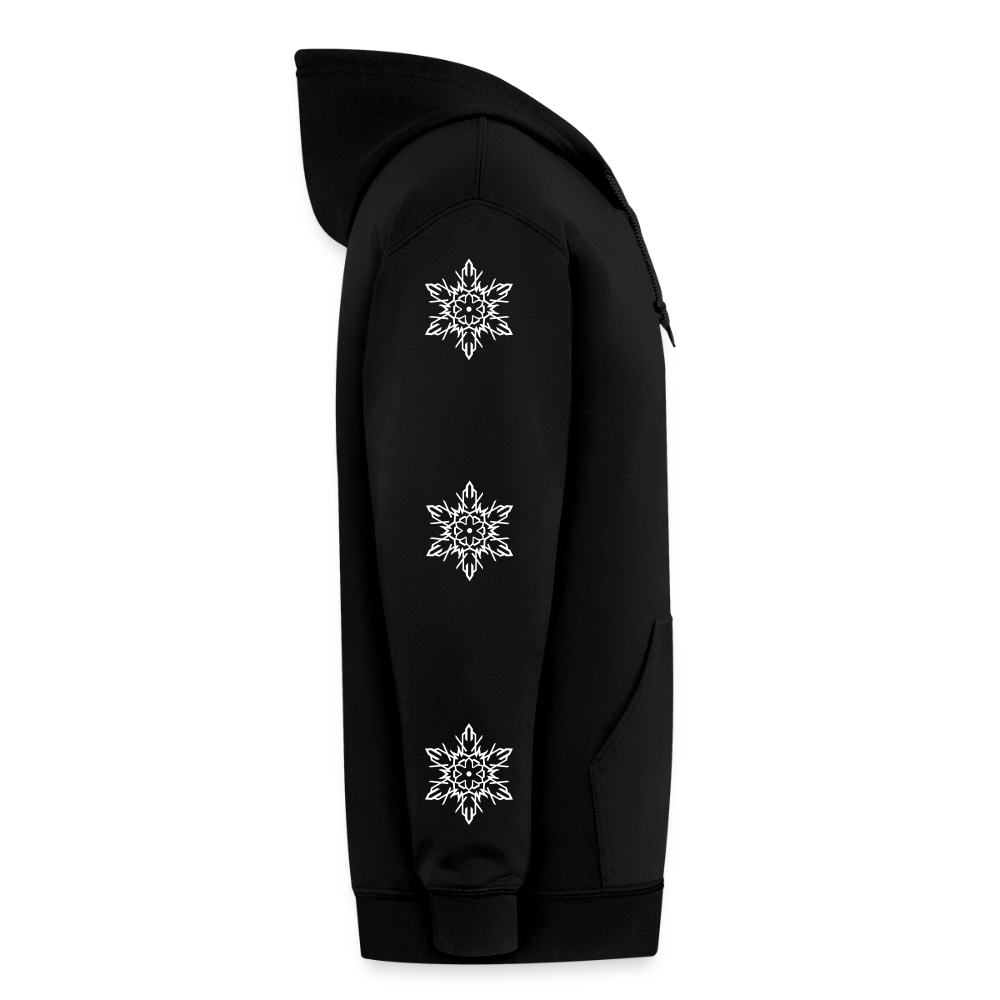 ICY SLEEVES ZIP UP HOODIE - black