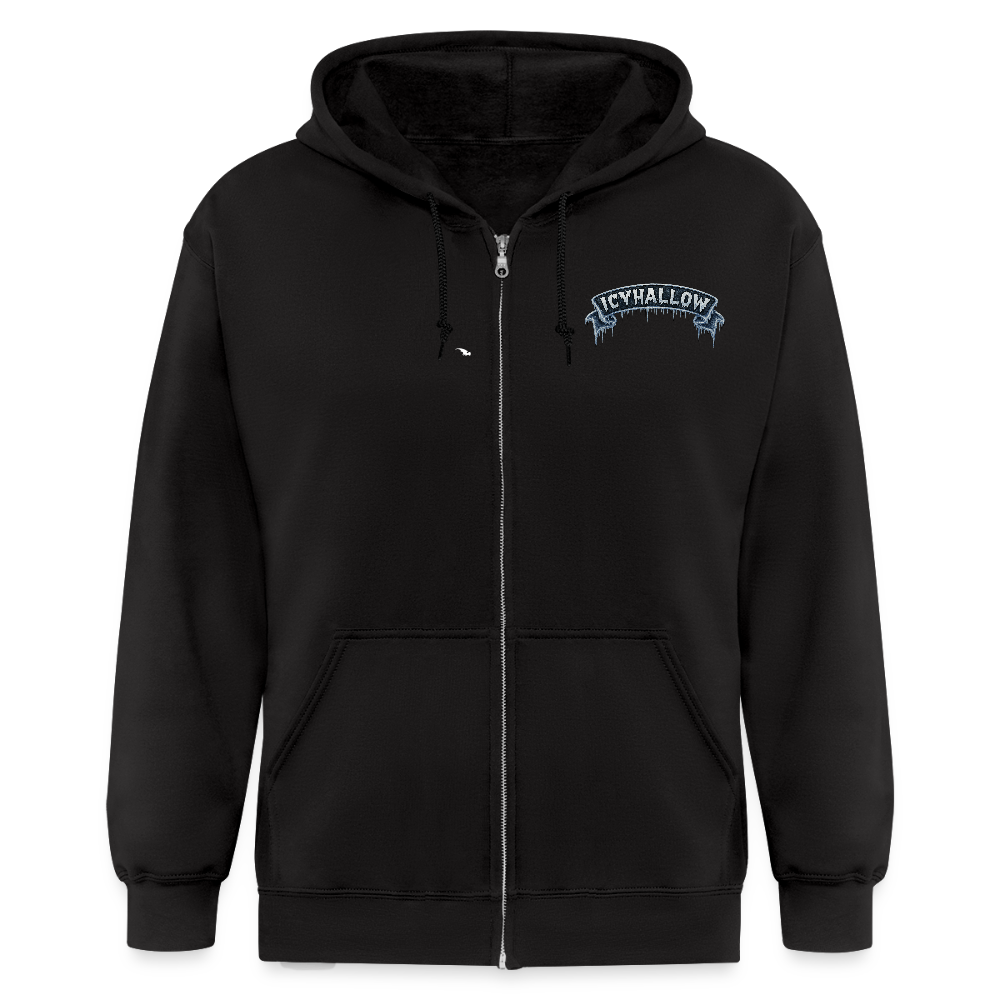 ICY RIBBON ZIP UP - black