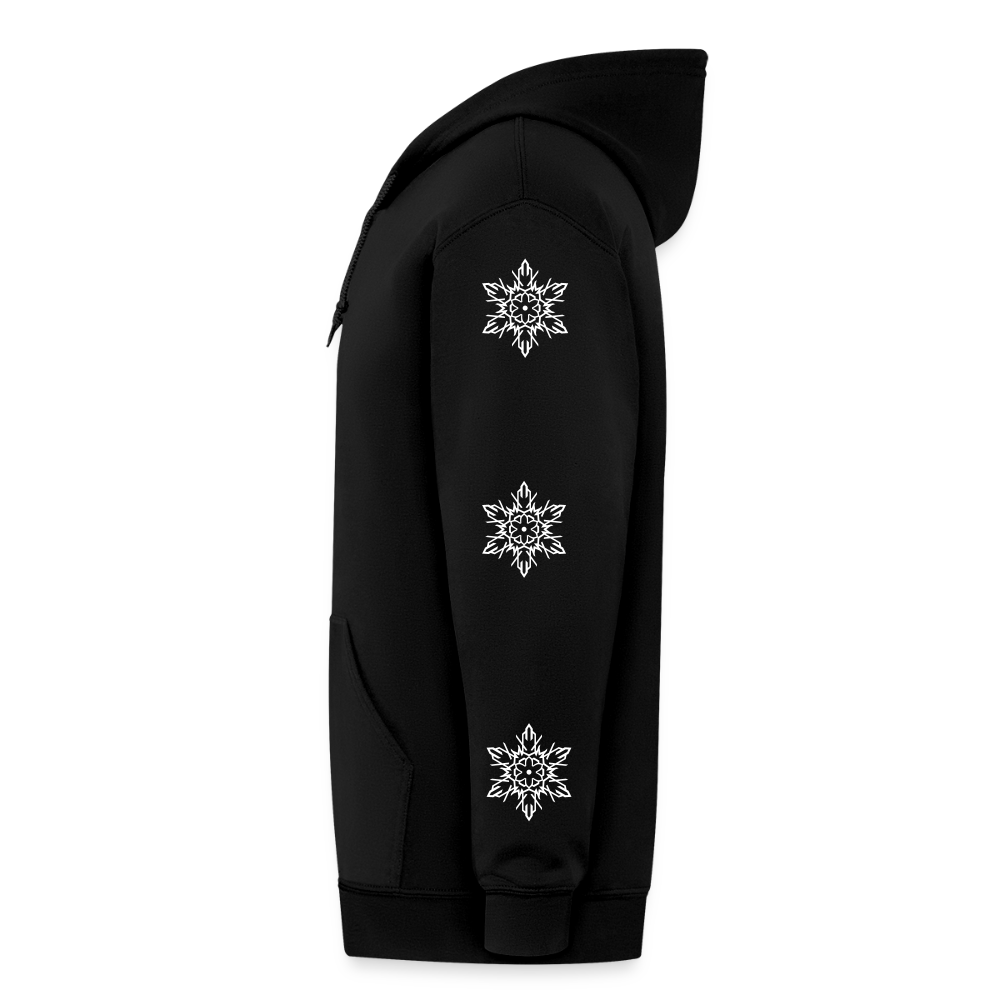 ICY SLEEVES ZIP UP HOODIE - black