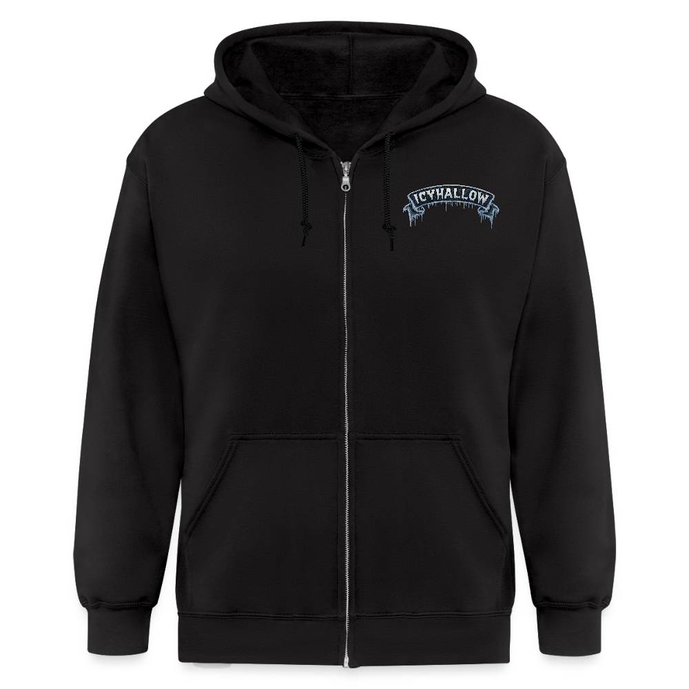 ICY RIBBON ZIP UP - black