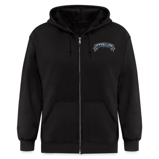 ICY RIBBON ZIP UP - black