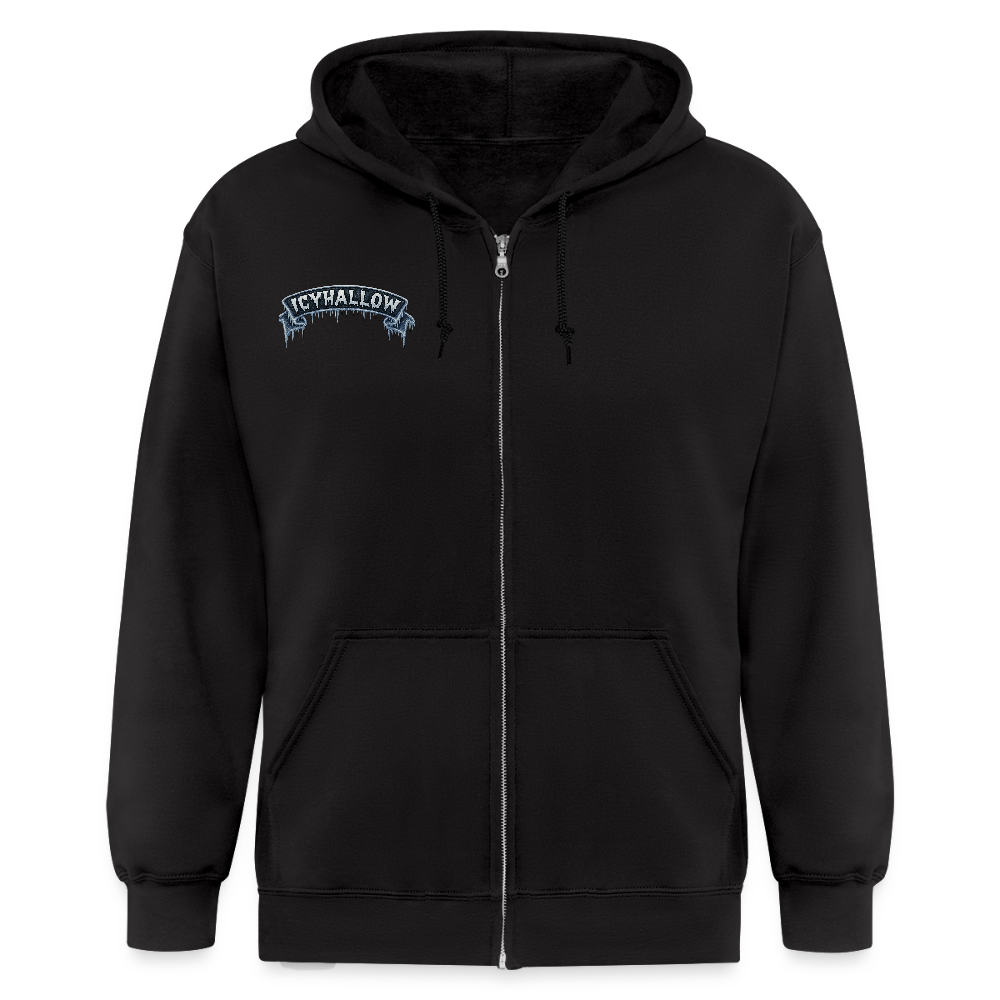 ICY RIBBON ZIP UP - black