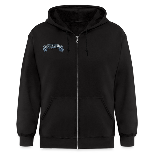 ICY RIBBON ZIP UP - black